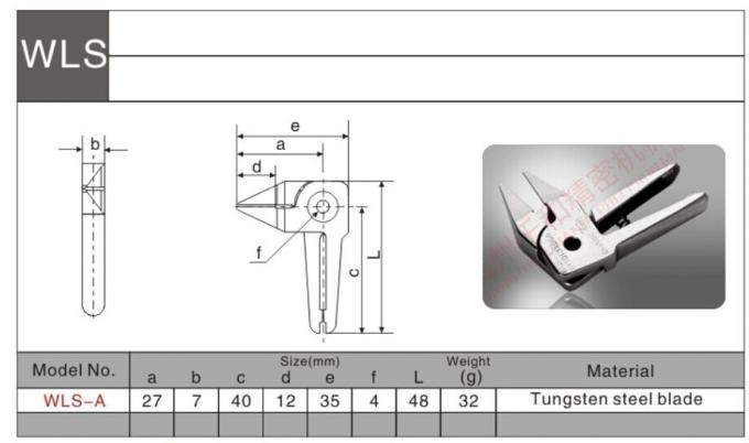 La pince d'air d'acier de tungstène avec la lame 120 de rechange a coupé/minute